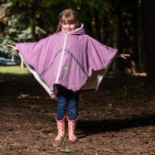 baby parka pink toddler coat on 5 year old unzipped into poncho