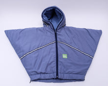 baby parka blue toddler coat front view